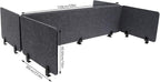 ReFocus Raw Clamp-On Acoustic Desk Divider Mounted Privacy Panel Set – Reduce - Image 2