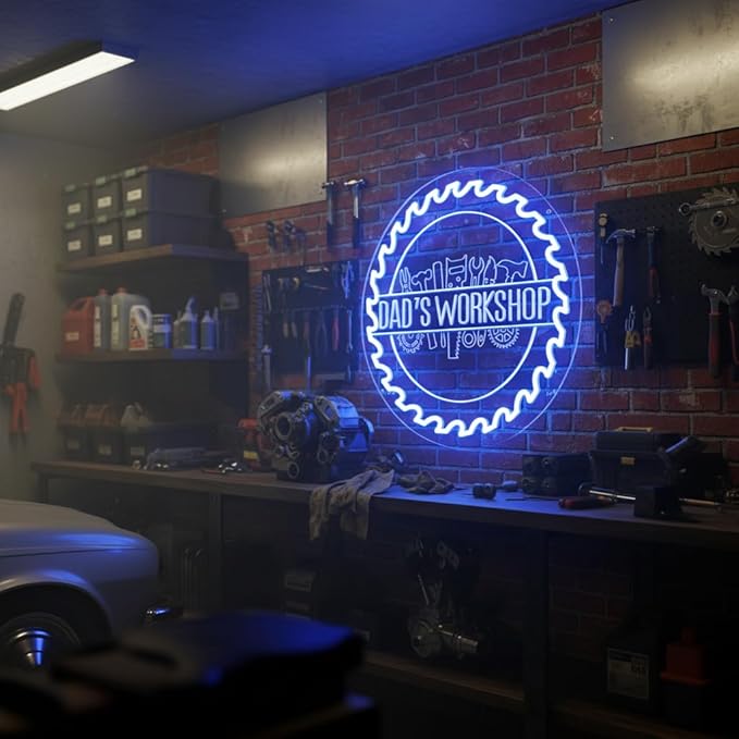 Custom Neon Garage Sign for Man, Personalized Garage LED Signs, Customizable - Image 3