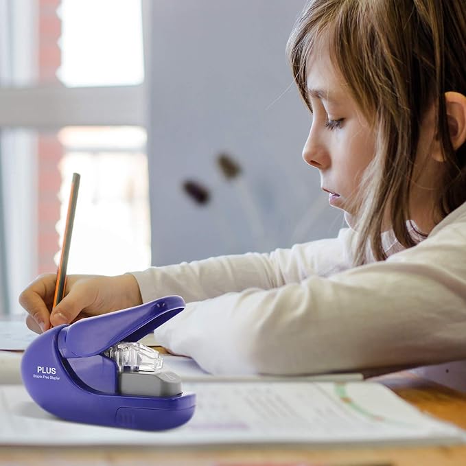 Plus Paper Clinch Compact Staple-Free Stapler - Image 6