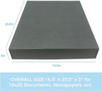 Lineco Museum Archival Storage Box, 16.75x20.75x3 in. Drop Front Design. - Image 2