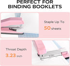 Marsrock Desktop Stapler, Swing-Arm Swivel Stapler, 50 Sheet Capacity, 2000 - Image 4