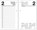 AT-A-GLANCE 2023 Daily Desk Calendar Refill, 3-1/2" x 6", Loose Leaf, Monthly Tabs (E717T50)