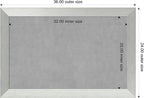 Amanti Art Silver Framed Magnetic Board 24x36 Large Vision Board - Image 3