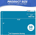 File Folder, HERKKA 30 Pack 1/3 Cut Tab File Folders, File Folders Great - Image 2