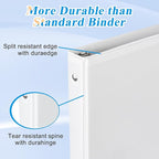 CIXILDTS 2-inch Round Ring Binder, Durable 2" 3 Ring Binder Fit Letter Size - Image 4