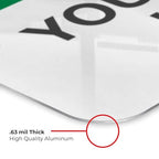 Custom Safety First Sign, OSHA Sign, 12x18 Inches, Rust Free .063 Aluminum - Image 6