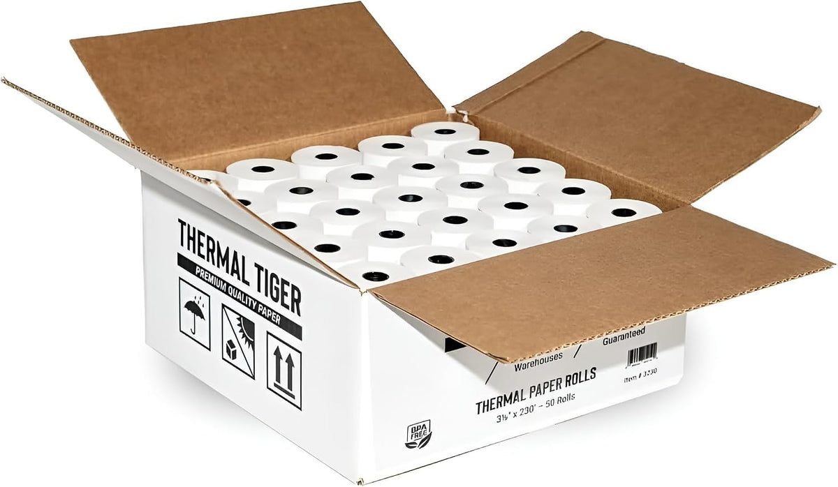 3 1/8 x 230 thermal paper rolls (50, main product view