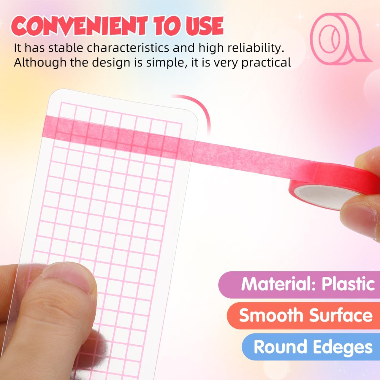 NUOBESTY 40Pcs Washi Cards Tape Sample Board, Portable Washi Tape Organizer Cards for Scrapbooking, Journaling, Planner Storage, Travel Journal, Craft Room, Office and School Use