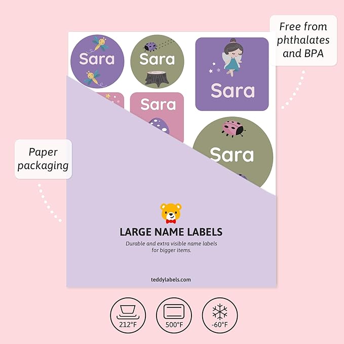 Large Name Labels for Kids - Image 3