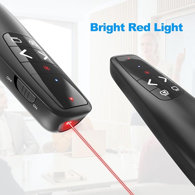 Wireless Presentation Clicker PowerPoint Presenter Remote: Clicker - Image 4