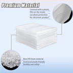 XHmax 100PCS 6x8Inch Cushioning Foam Pouche for Moving and Storing | Reusable,Waterproof,for Small Fragile Items,Small Electronic Products,Cosmetic Products,Jewelry,Glasses,Cups