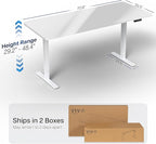 VIVO Electric Dry Erase 71 x 30 in Standing Desk, Memory Height Adjustment - Image 2