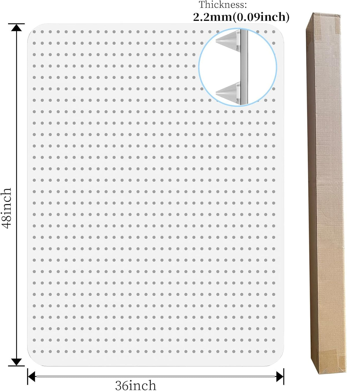 Tonaus Office Chair Mat for Carpet 36"x48" for Low Pile Carpets, Re...