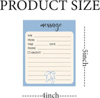 6 Pieces Telephone Message Sticky Notes Pads 4 x 5 Inch Self Adhesive Book Call - Image 2