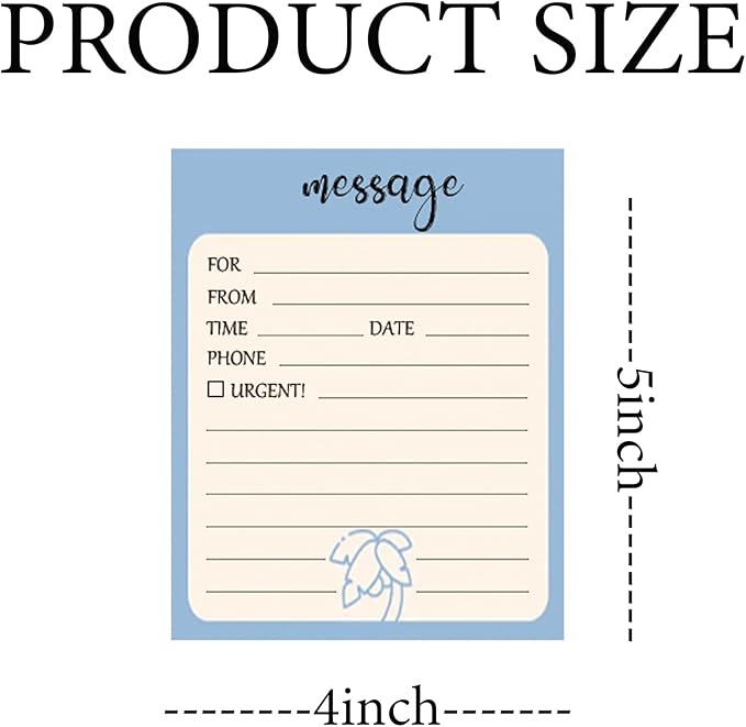 6 Pieces Telephone Message Sticky Notes Pads 4 x 5 Inch Self Adhesive Book Call - Image 2