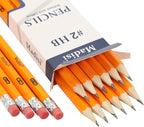 Madisi Wood-Cased #2 HB Pencils, Pre-sharpened, 16 Packs of 12-Count, 192 - Image 2