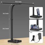 gaefury led desk lamp for home office, 24w, package contents