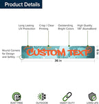 Custom Sign, Custom Street Sign, 11 Font Colors, 13 Font Styles, 4 Hole Options - Image 6