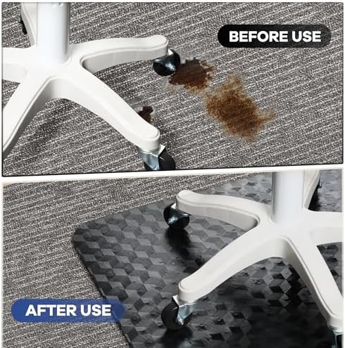 BesWin Office Chair Mat for Carpet, 48" x 60" Large Computer Desk C...