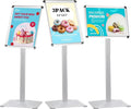 STANDNEE Heavy-duty Poster Stand Holder 11"x 17" Pedestal Floor Standing Sign by STANDNEE