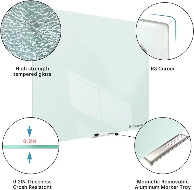 Magnetic Glass Whiteboard - Image 2