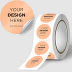 100-500 Custom Stickers Roll Personalized Business Labels Decals, 1.5"-10" by AWUSA