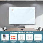 MaxGear Glass Whiteboard Wall Mounted, Frameless Magnetic Dry Erase Board - Image 4