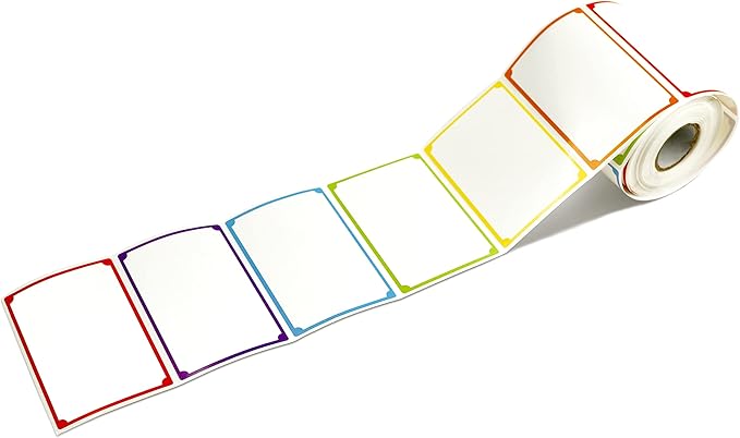 300pcs 6 Colors Plain Name tag Labels by Stickyourhappymoment