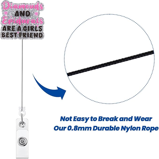 Funny Doctor Nurse Badge Reel | Retractable ID Card Labor and Delivery Badge - Image 5