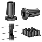 BLIKA Upgraded 20 Pack Stainless Steel Black Protector Sleeves by BLIKA