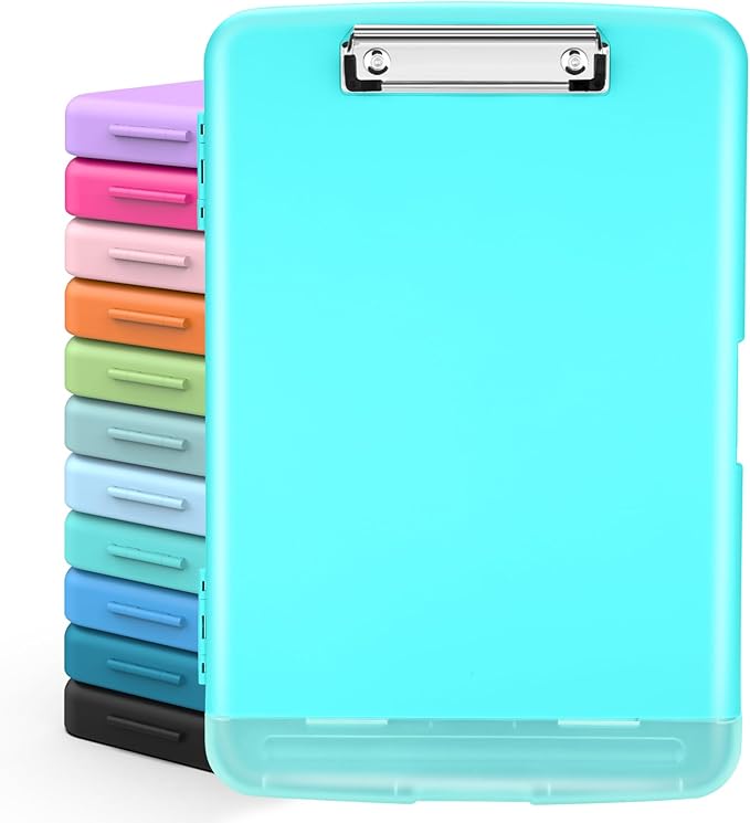 Sooez Clipboards with Storage, High Capacity Clip Boards 8.5x11 with Storage by Sooez