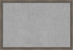 Amanti Art Grey Framed Magnetic Board 26x38 Large Vision Board by AmantiArt