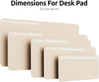 YSAGi Leather Desk Pad Protector, Office Desk Mat, Large Mouse Pad, Non-Slip PU - Image 4