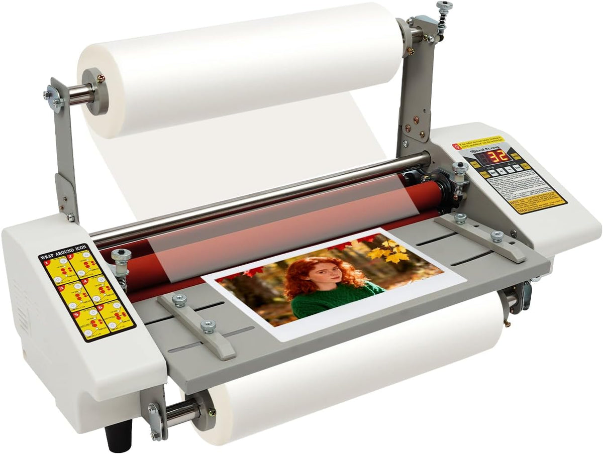 20.28" Laminator Machine, Hot&Cold Roller Laminating Machine, Single/Dual Sided