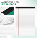 Roneky Legal Pads 5x8 Inch, 4 Pack, Narrow Ruled, 5x8 White Legal Pad, Mini - Image 4