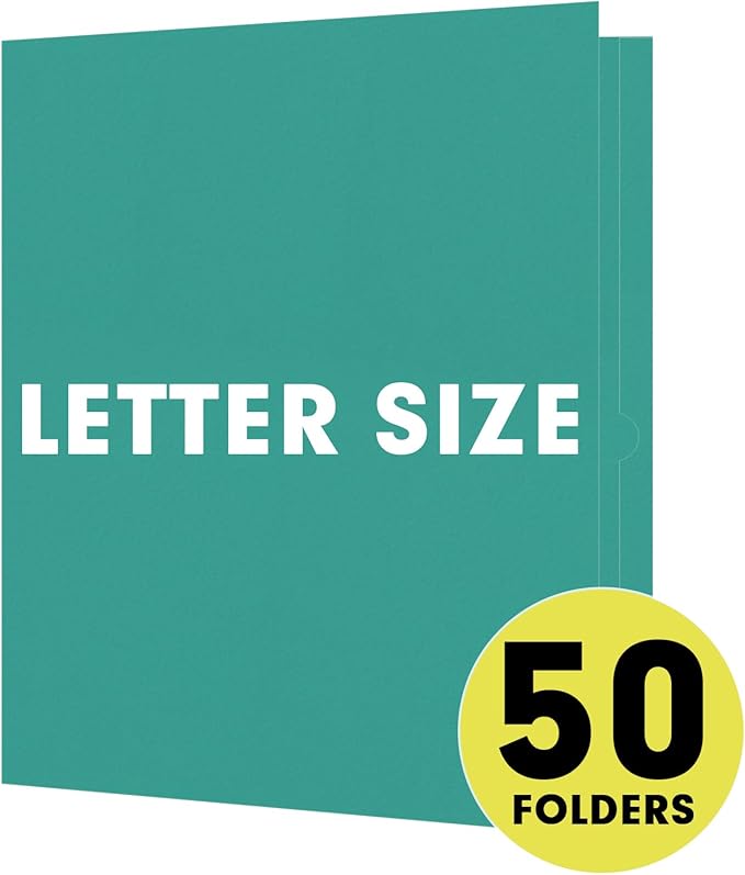 Two Pocket Folders, RAZCC 50 Pack 2 Pocket Folders Fit Letter Size Paper - Image 4