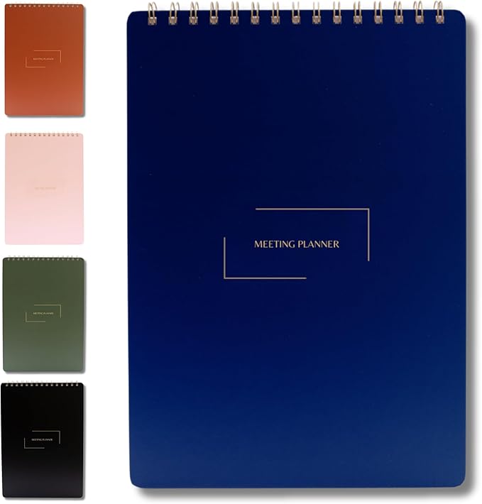 Merely Home | Meeting Notebook for Work | 8.25" x 11.75" | Project Planner | by MerelyHome
