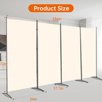 Room Divider 6FT Folding Privacy Screens, 4 Panel Partition Room Dividers - Image 6