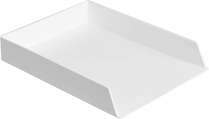 Amazon Basics Rectangular Plastic Desk Organizer, letter size Tray, 13 x 9.7 x - Image 2