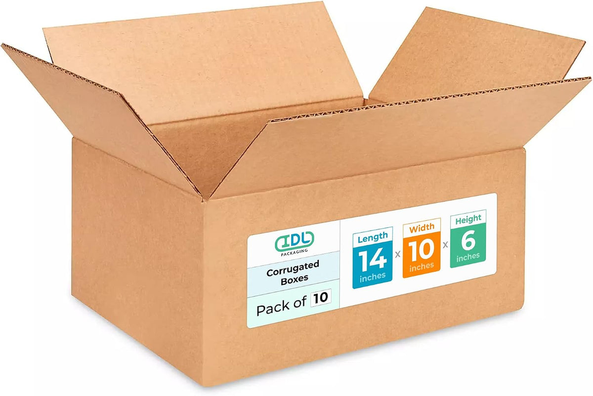 Medium Moving & Shipping Boxes 14x10x6 inches