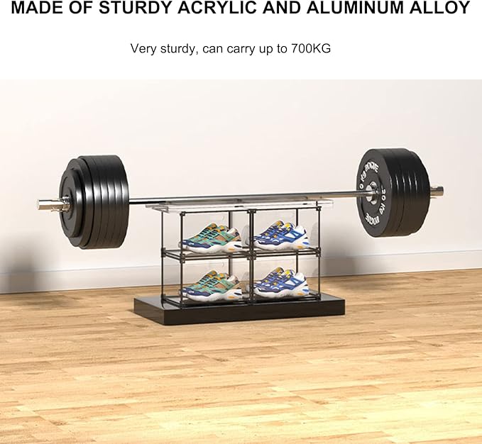 KOKOIN Transparent Plastic Storage Clear Shoe Display Case Box Organizer - Image 3
