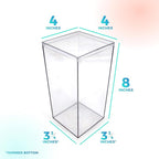 Set of 25 Acrylic Boxes with Lids, Made in USA, Display Cases - Image 5