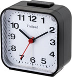 Tinload Small Battery Analog Alarm Clock Silent Non Ticking, Ascending Beep - Image 3