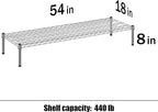 Regal Altair 18" Deep x 54" Wide x 8" Height Wire Shelving Kit | 1-Tier | NSF - Image 3