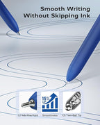 STAGEEK Blue Gel Pens, Fine Point Retractable Smooth Writing Pens - Image 3