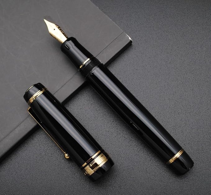 xixixiaozhu Metal Big Fountain Pen, Medium Nib 0.7mm, Includes Ink Converter & - Image 7