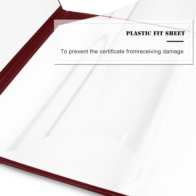 Diploma Cover 8.5” x11” Diploma Holder of Graduation Leatherette Padded - Image 4