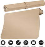 Boutilon Leather Desk Pad Protector, Non-Slip Mouse Pad, Laptop Desk Pad - Image 3