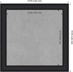Amanti Art Black Framed Magnetic Board 19x19 Small Vision Board - Image 2