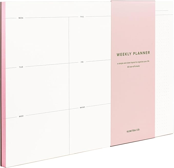 Weekly To-Do List Notepad – Desk Pad by KunitsaCo